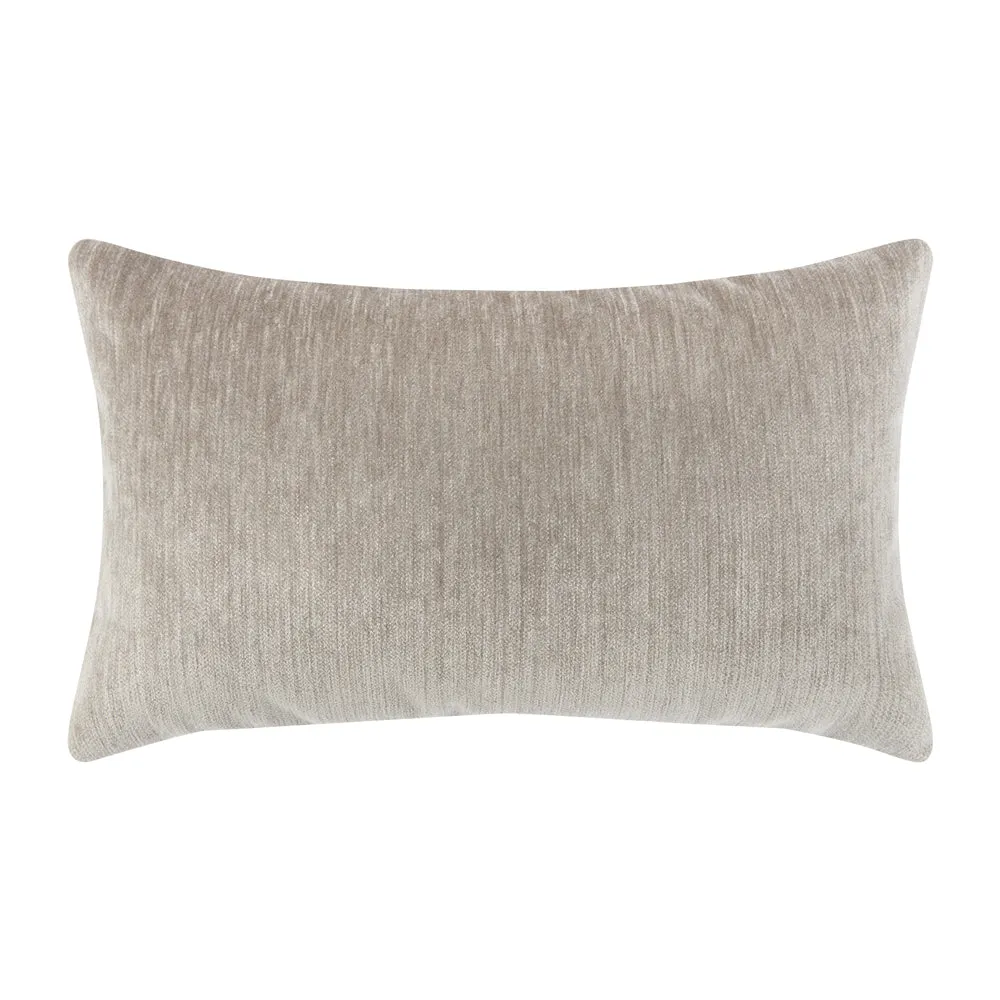 12" x 20" Elaine Smith Pillow  Luxe Velour Pewter