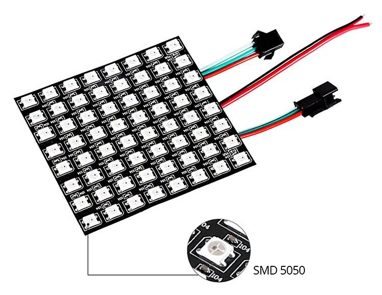 16*16 Matrix Colorful Led Pixel Module Light AZ19359