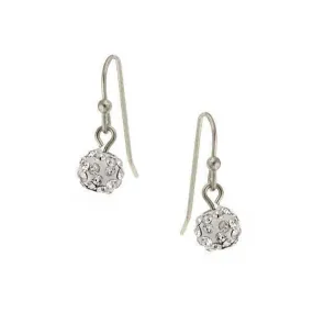 1928 Jewelry Crystal Fireball Pave 6mm Drop Earrings