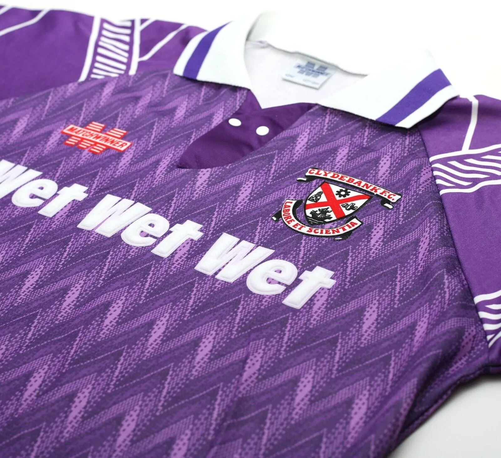 1993/95 CLYDEBANK Vintage Matchwinner WET WET WET Away Football Shirt (L) MINT BNWOT