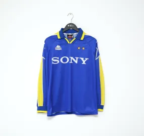 1996/97 JUVENTUS Vintage Kappa Away LS Football Shirt Jersey (M/L) SONY