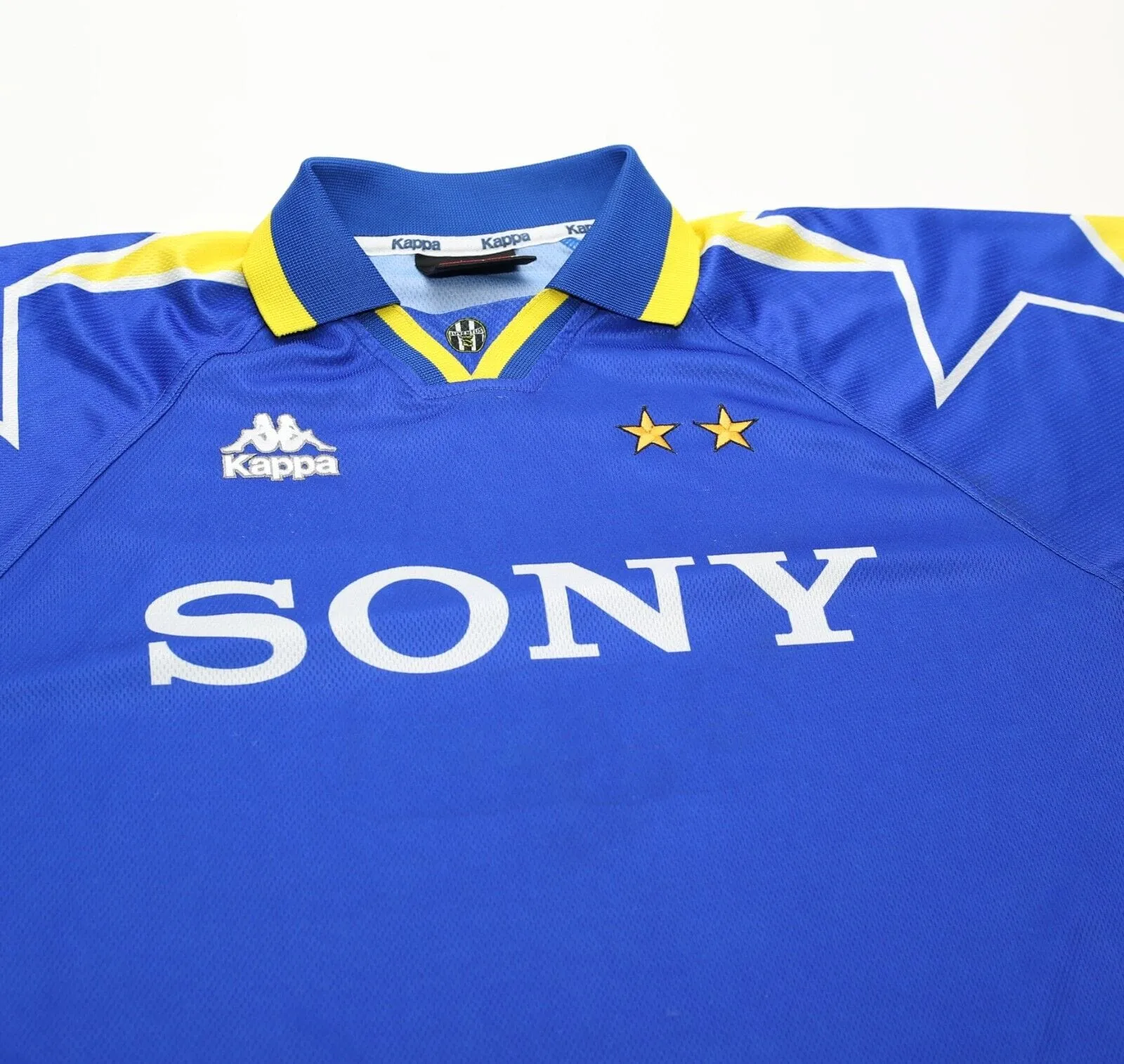 1996/97 JUVENTUS Vintage Kappa Away LS Football Shirt Jersey (M/L) SONY