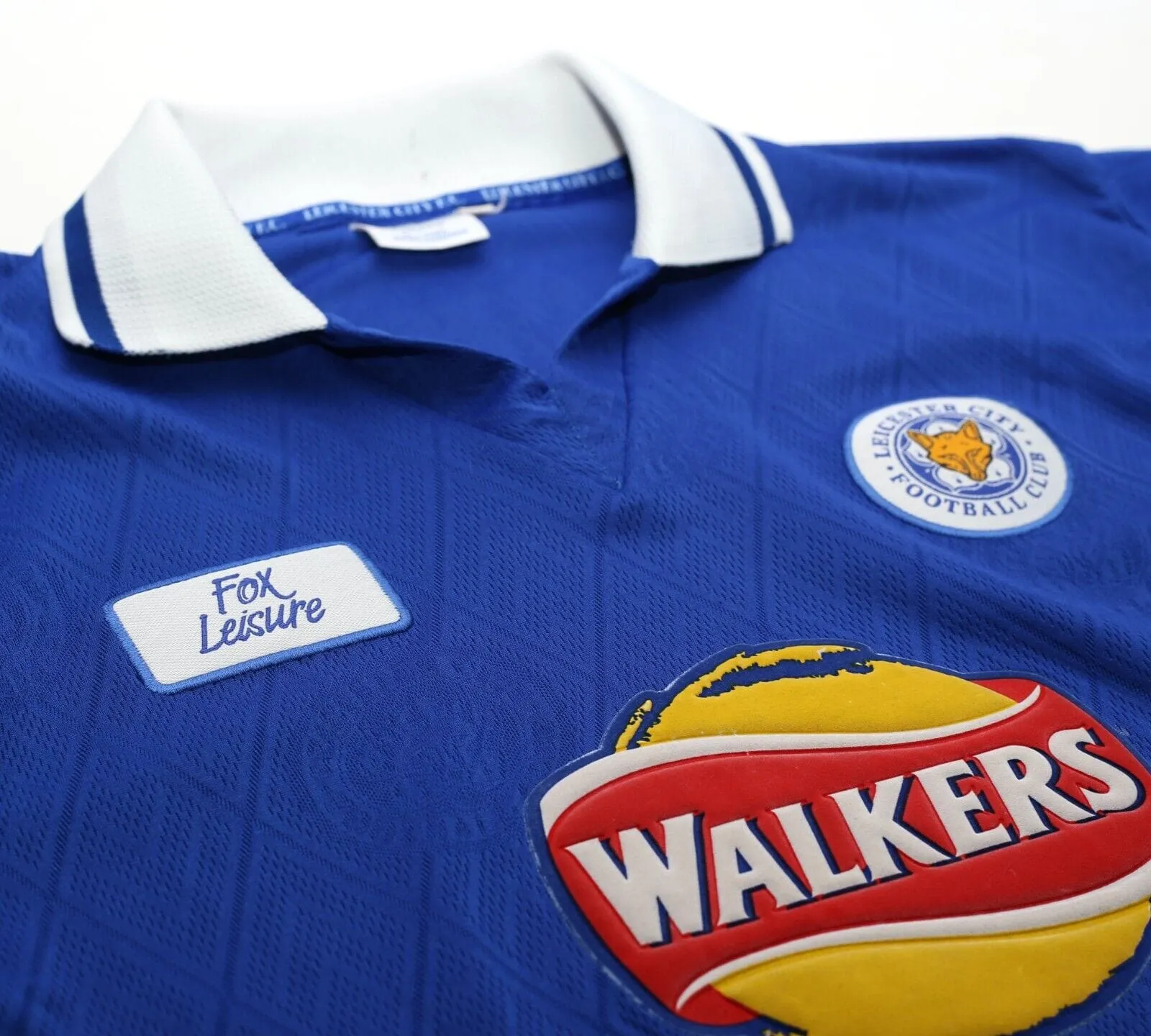 1998/00 HESKEY #9 Leicester City Vintage Fox Leisure Football Shirt (XS/S) 34/36