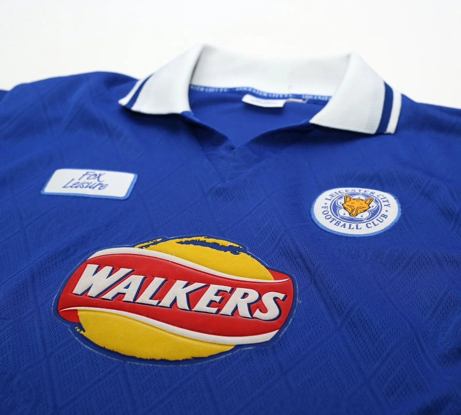 1998/00 HESKEY #9 Leicester City Vintage Fox Leisure Football Shirt (XS/S) 34/36