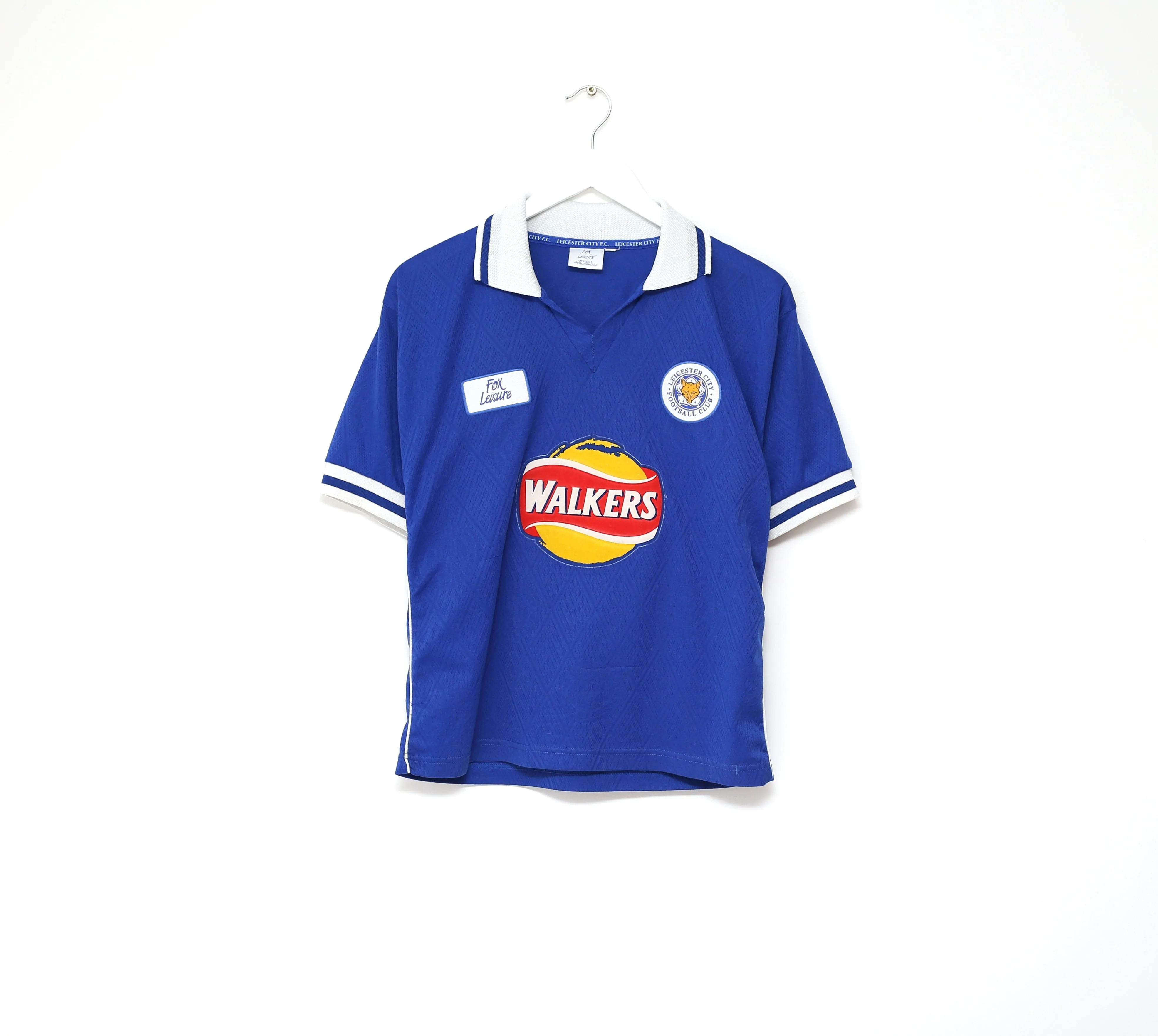 1998/00 HESKEY #9 Leicester City Vintage Fox Leisure Football Shirt (XS/S) 34/36