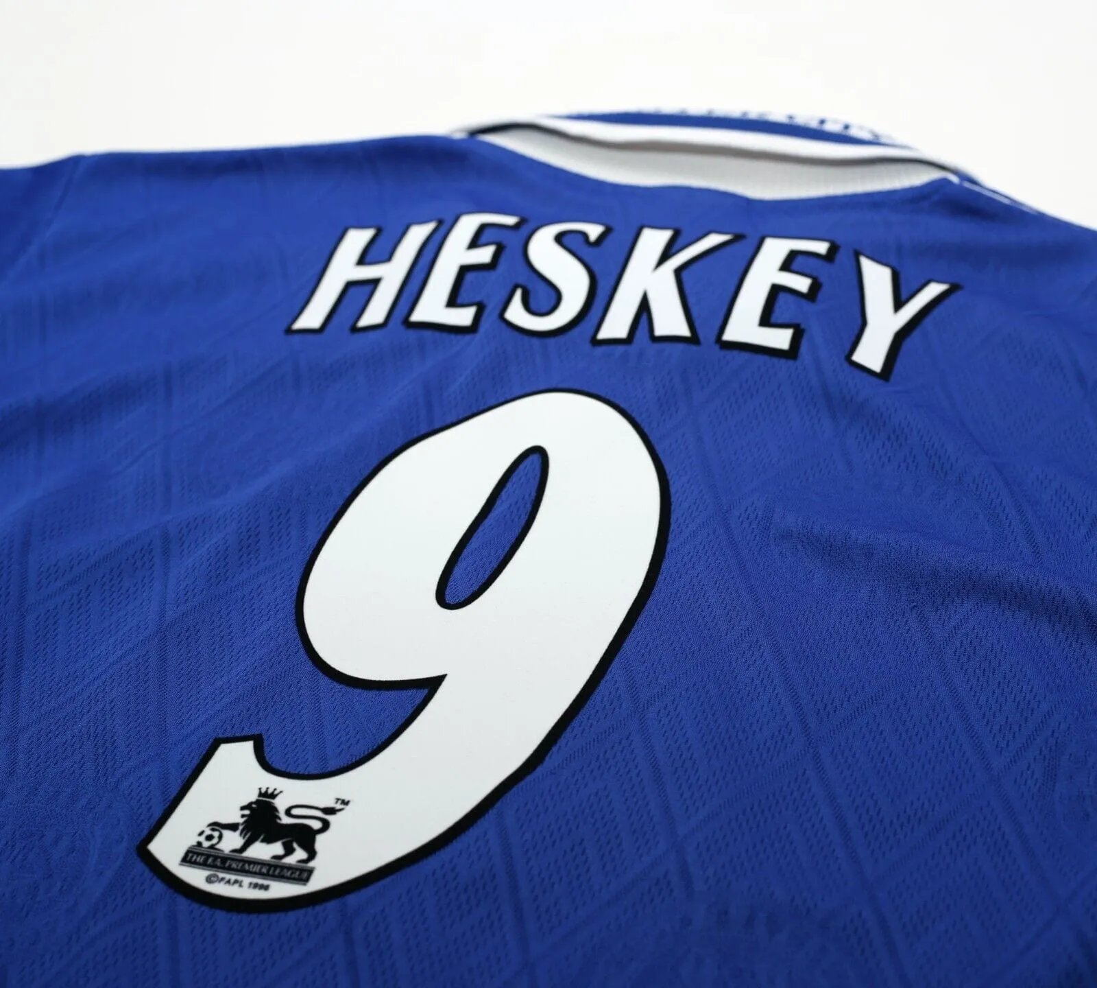 1998/00 HESKEY #9 Leicester City Vintage Fox Leisure Football Shirt (XS/S) 34/36