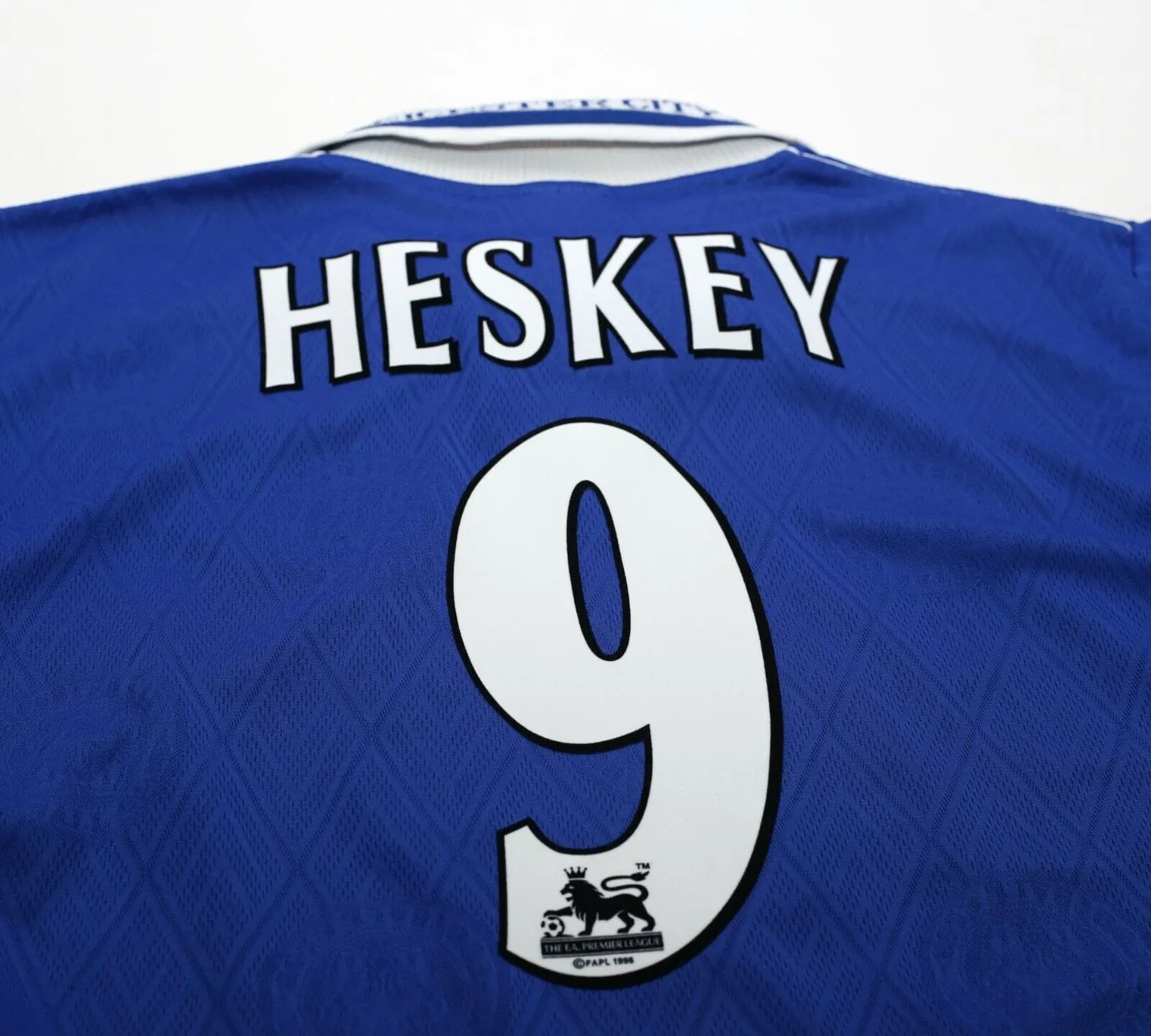 1998/00 HESKEY #9 Leicester City Vintage Fox Leisure Football Shirt (XS/S) 34/36