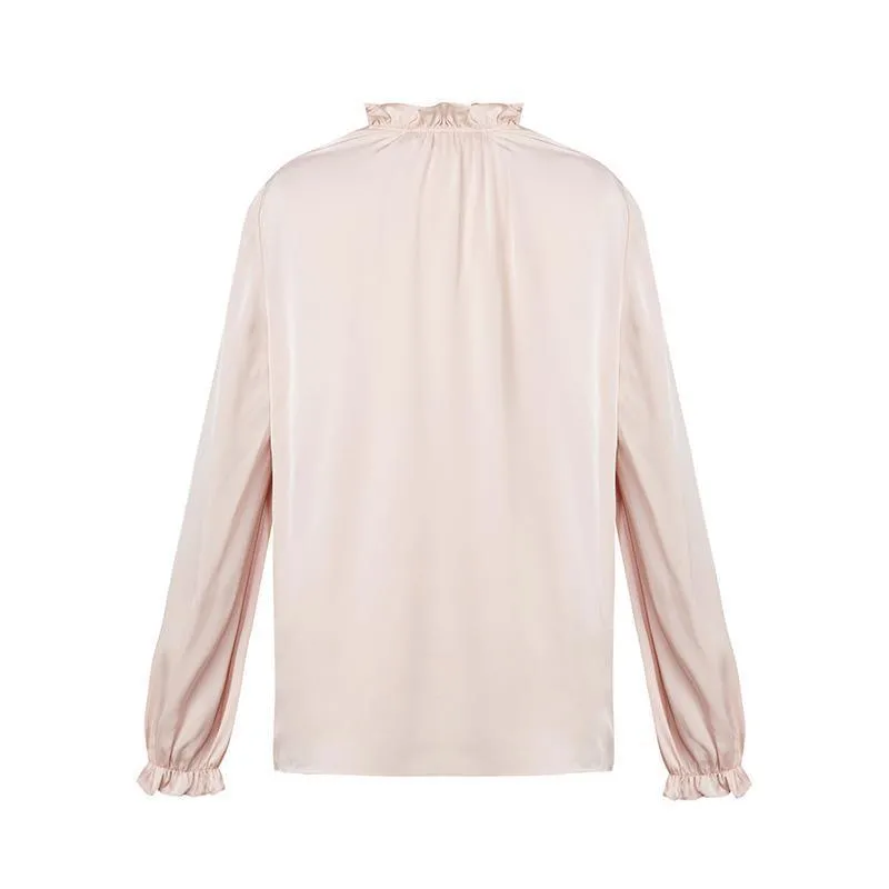 22 Momme Silk Ruffle Blouse