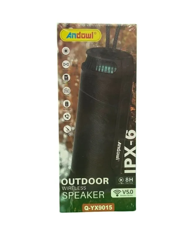 ANDOWL Black Q-YX9015 Outdoor Wireless Speaker