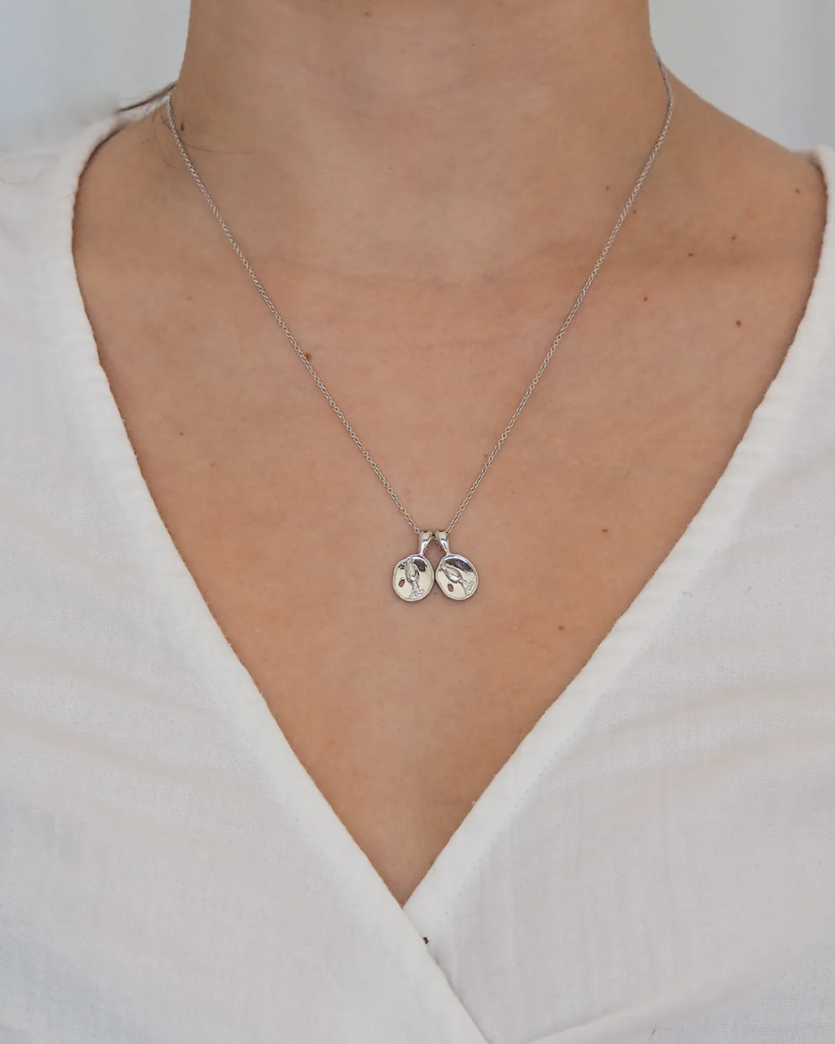 Aquarius II Necklace - Sterling Silver | 2 Small