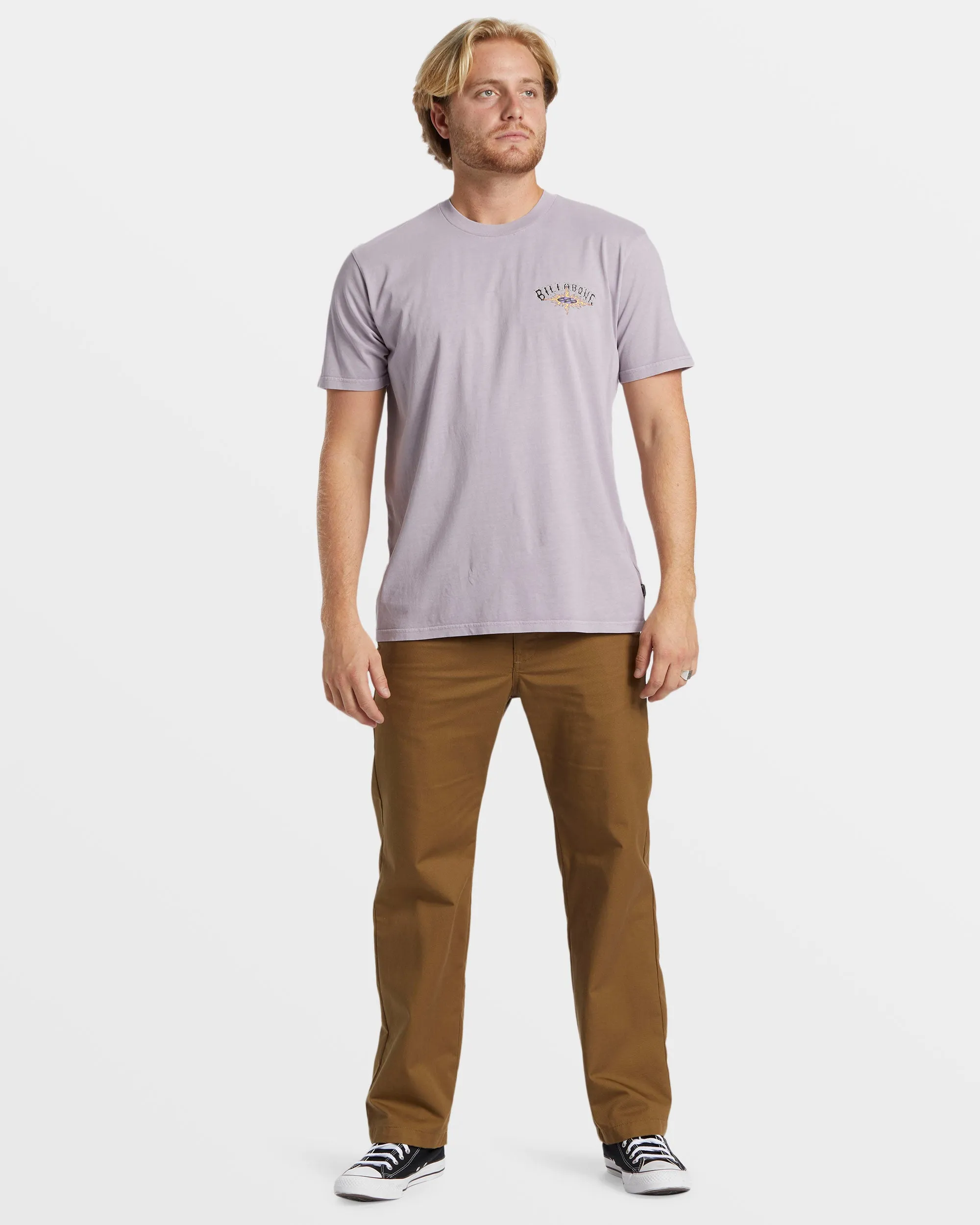 Arch Wash Wave Washed T-Shirt - Purple Ash