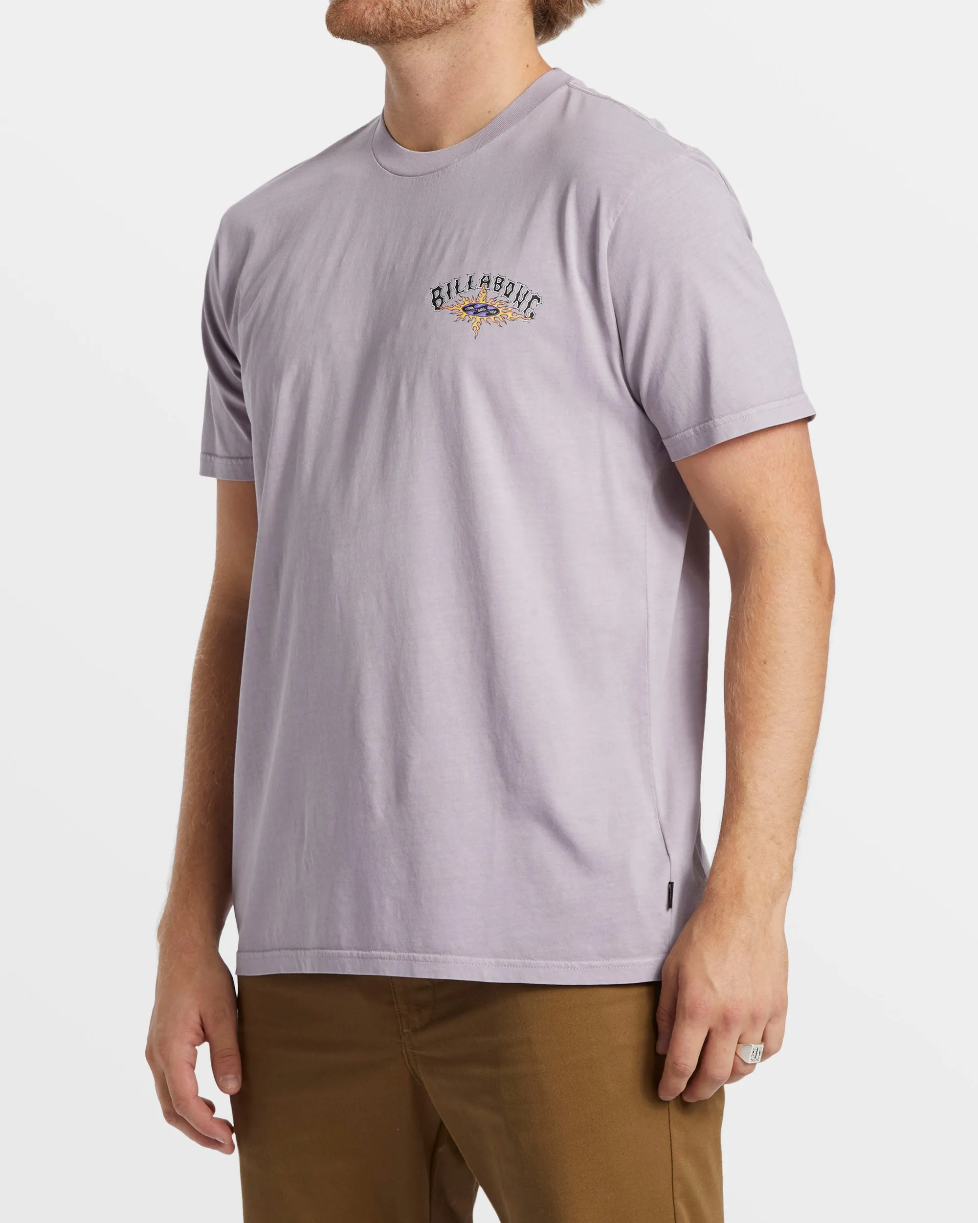 Arch Wash Wave Washed T-Shirt - Purple Ash