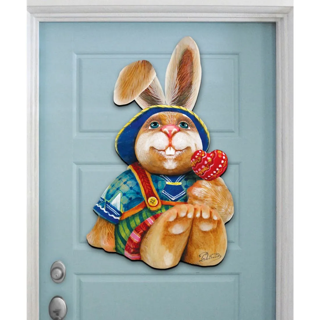 Baby Bunny Easter Door Decor by G. DeBrekht - Easter Spring Decor - 8154422H