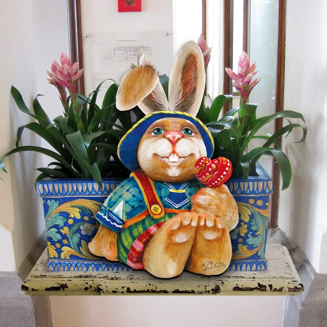 Baby Bunny Easter Door Decor by G. DeBrekht - Easter Spring Decor - 8154422H