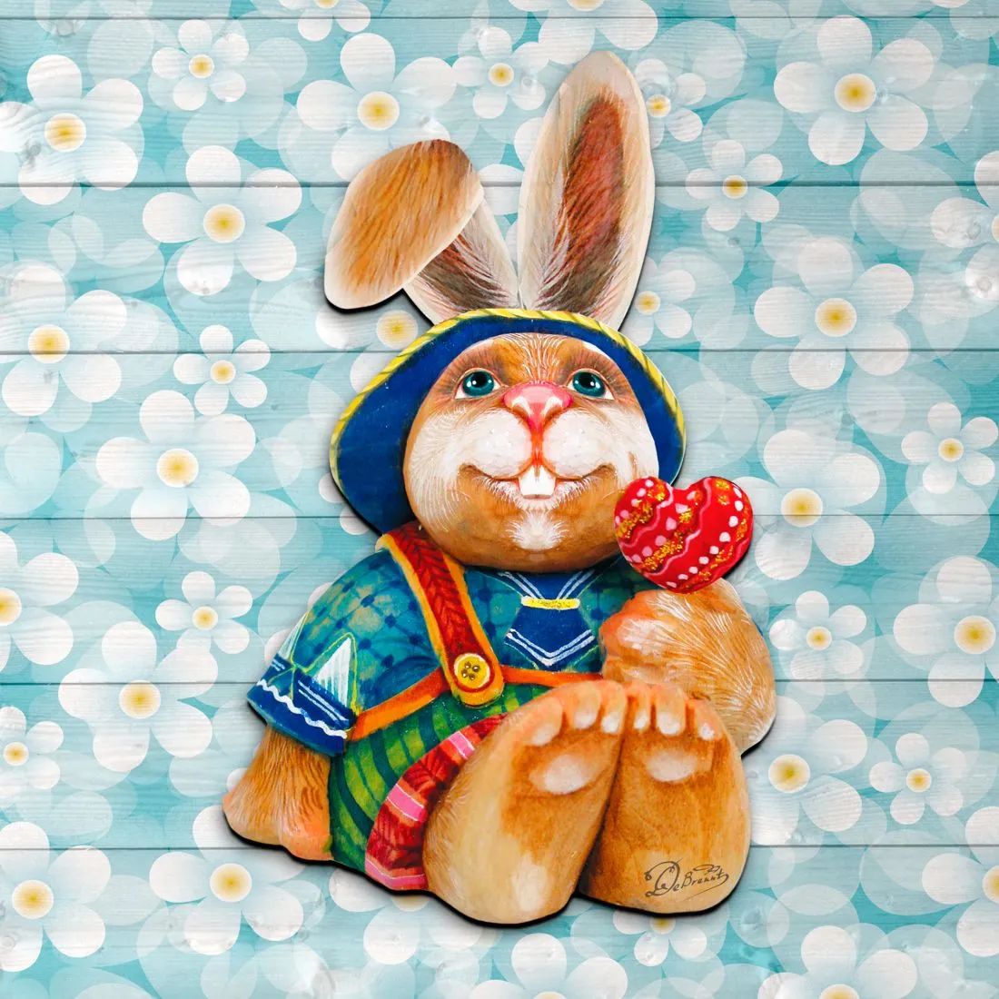 Baby Bunny Easter Door Decor by G. DeBrekht - Easter Spring Decor - 8154422H