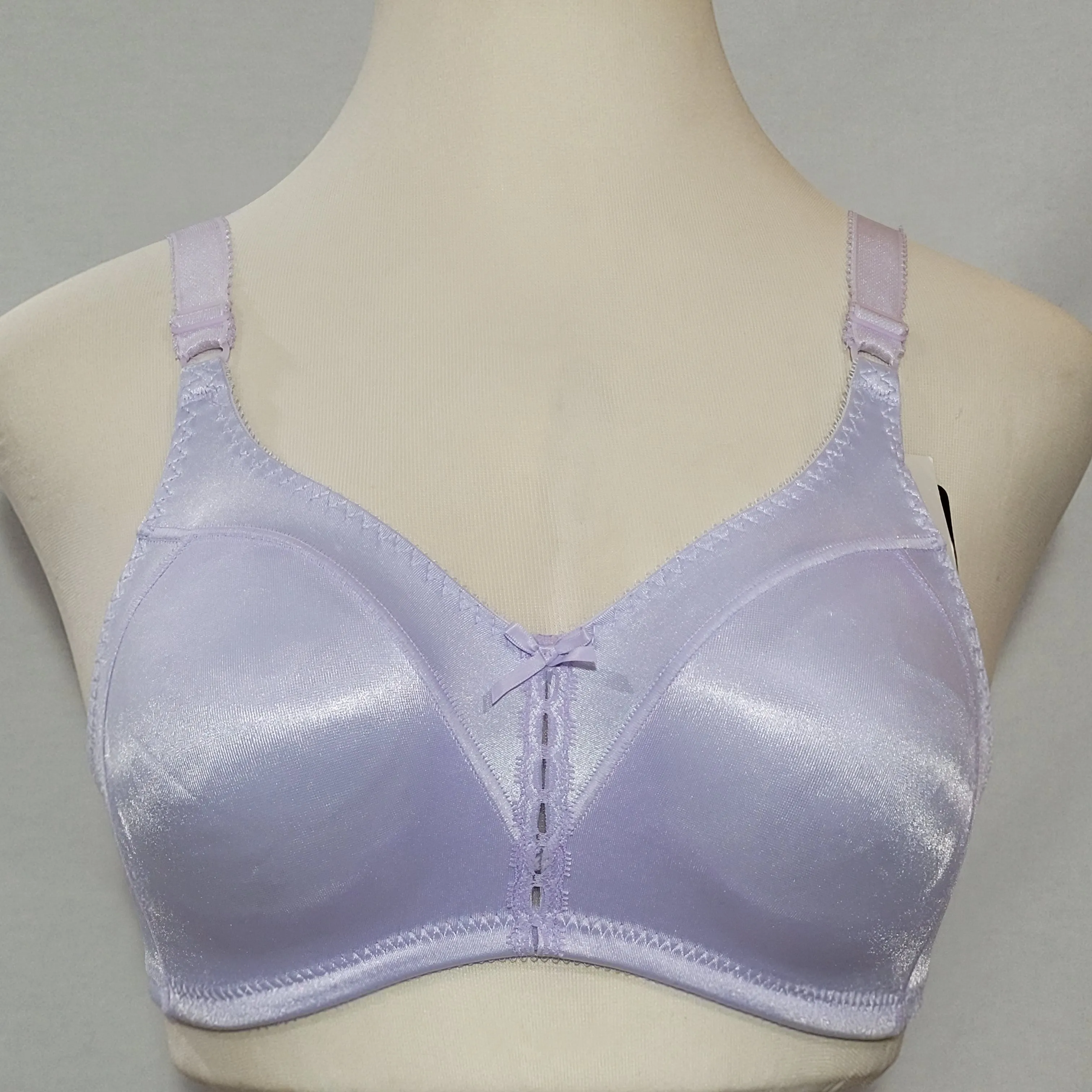 Bali 3820 Double Support Wirefree Bra 38B Thistle Light Purple Lavender NWT