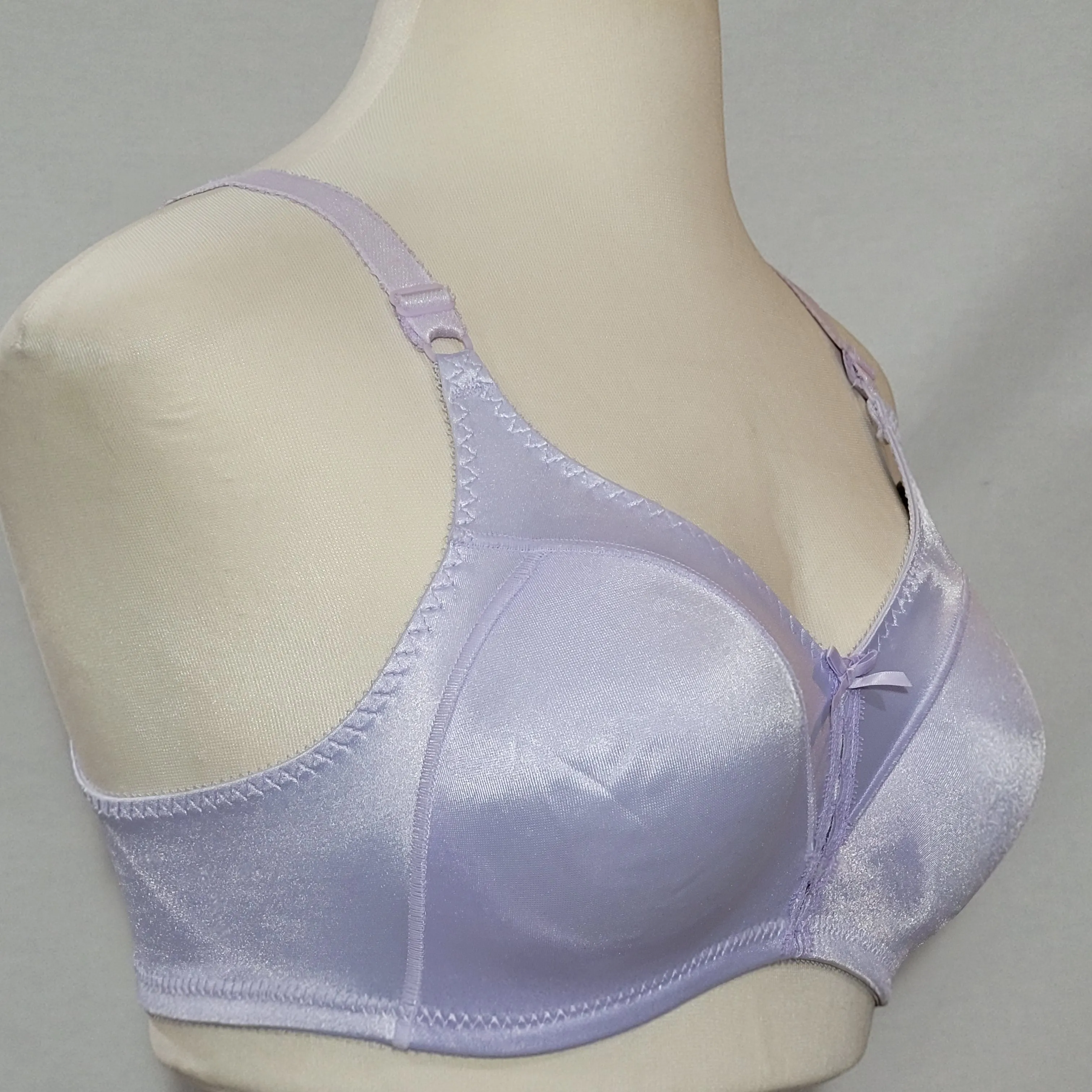 Bali 3820 Double Support Wirefree Bra 38B Thistle Light Purple Lavender NWT