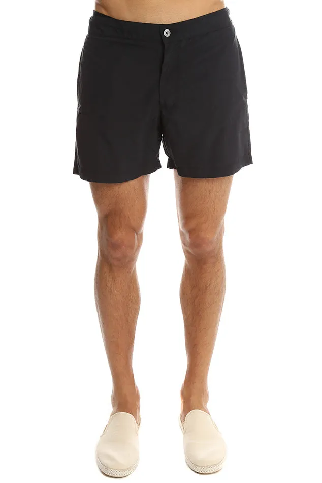 Black Officine Generale Roman Swim Short