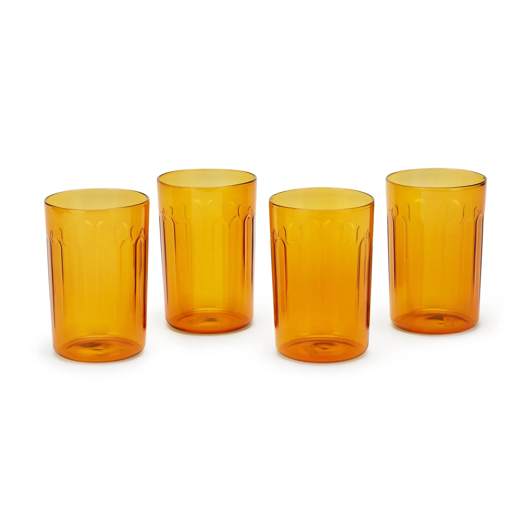 Bodum Chicago Glasses - Set of 4 - Amber