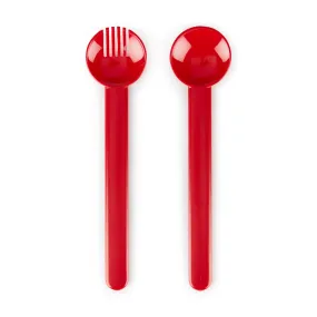 Bodum Recycled Plastic Salad Servers - Set of 2 - Red