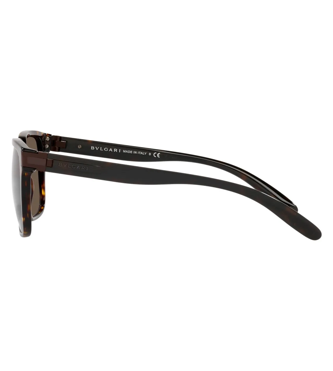 Bvlgari Men's Dark Brown Square Sunglasses