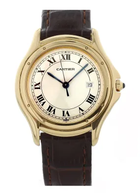 Cartier Cougar Panther 116000R 18k Yellow Gold Ladies Watch