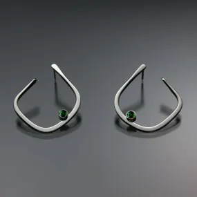 Chrome Diopside Earrings EAR050SSCD Sterling Silver or 14K Gold by John Tzelepis Jewelry