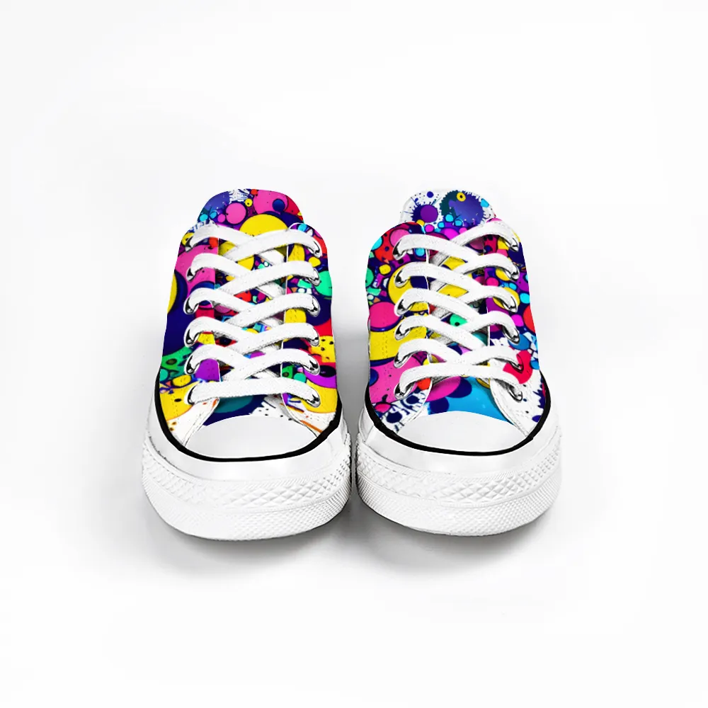 Colorful Collection - Classic Unisex Low Top Canvas Sneakers