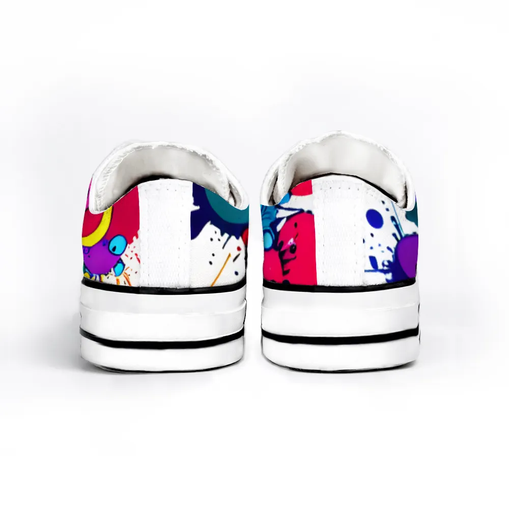 Colorful Collection - Classic Unisex Low Top Canvas Sneakers