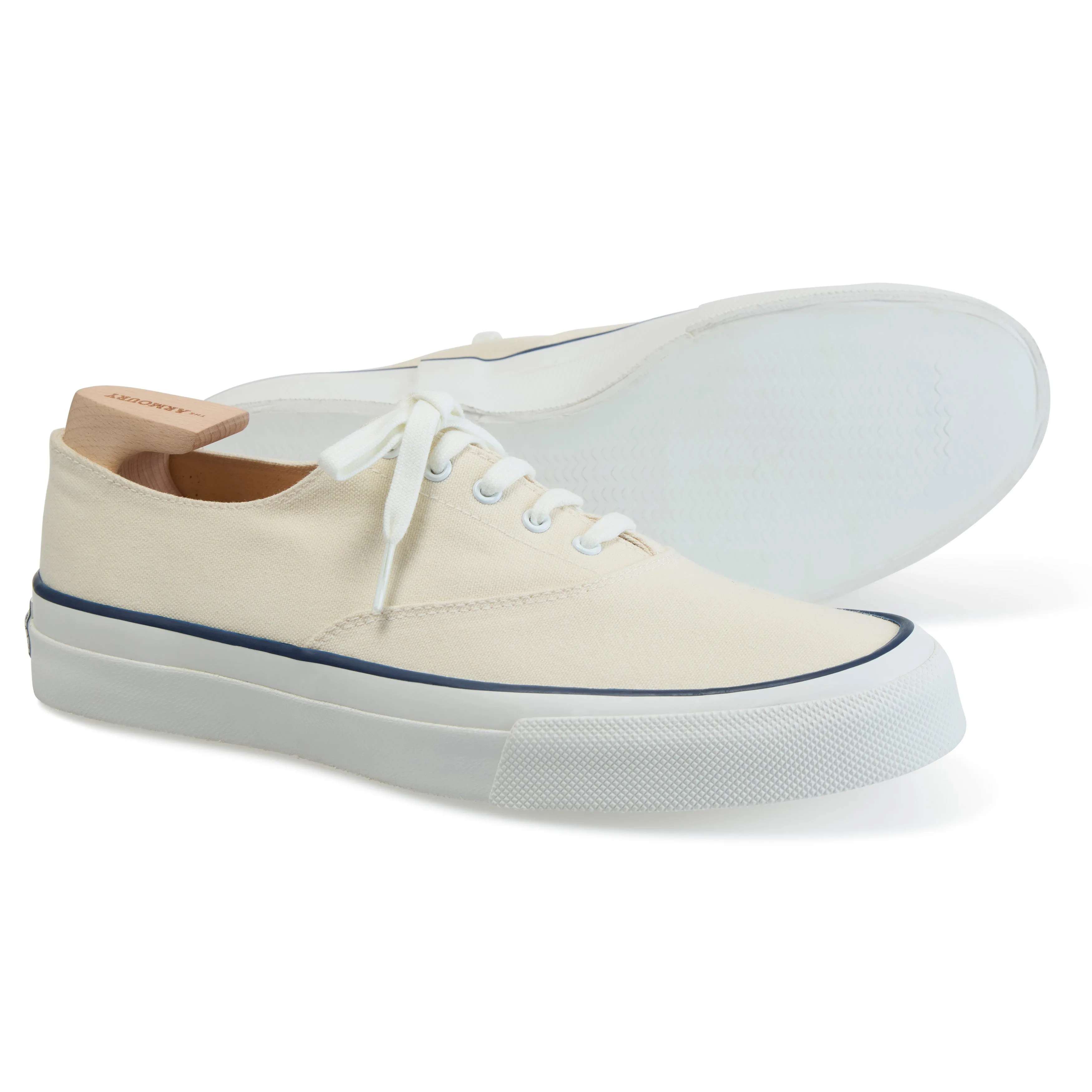 Cotton Canvas Deck Shoe Low