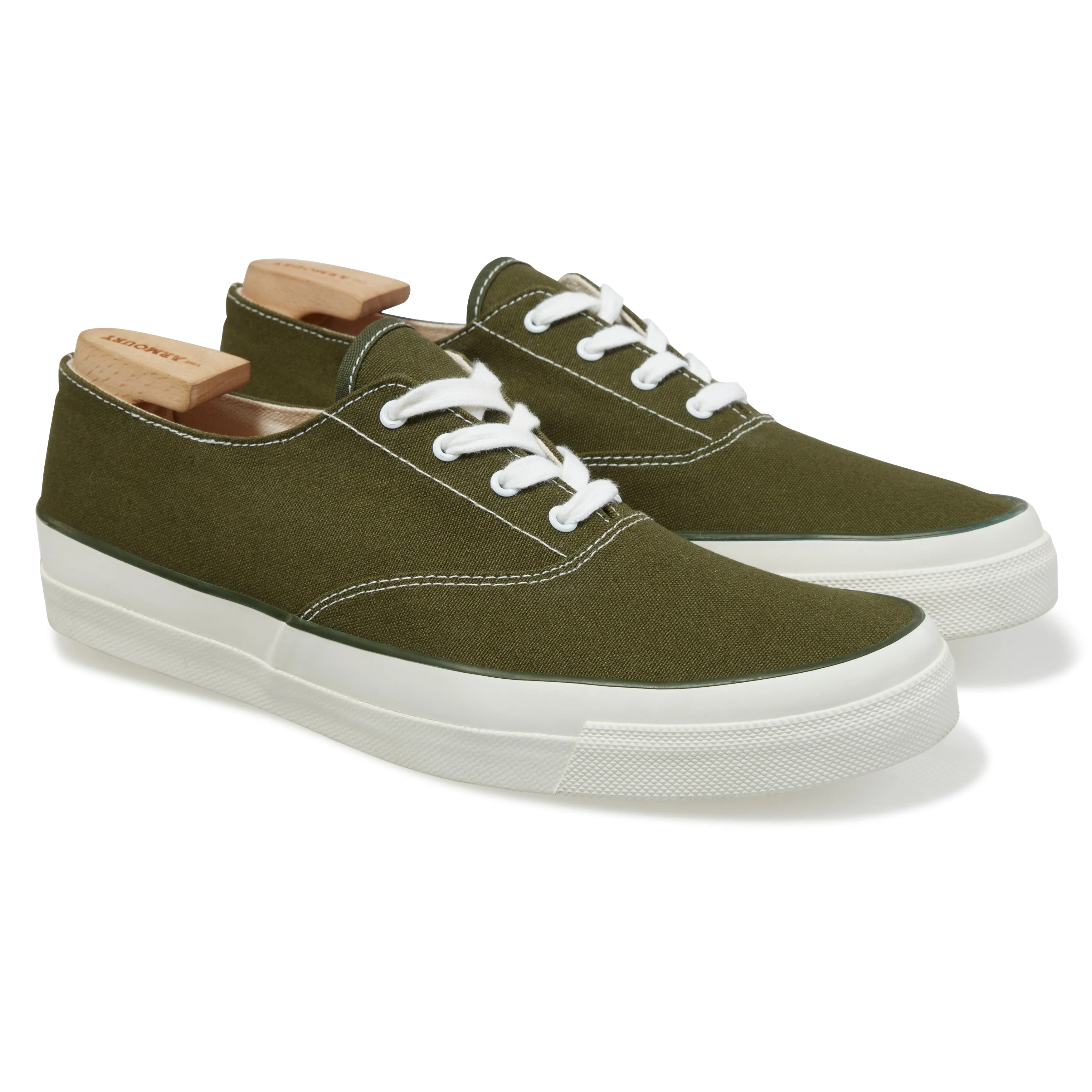 Cotton Canvas Deck Shoe Low