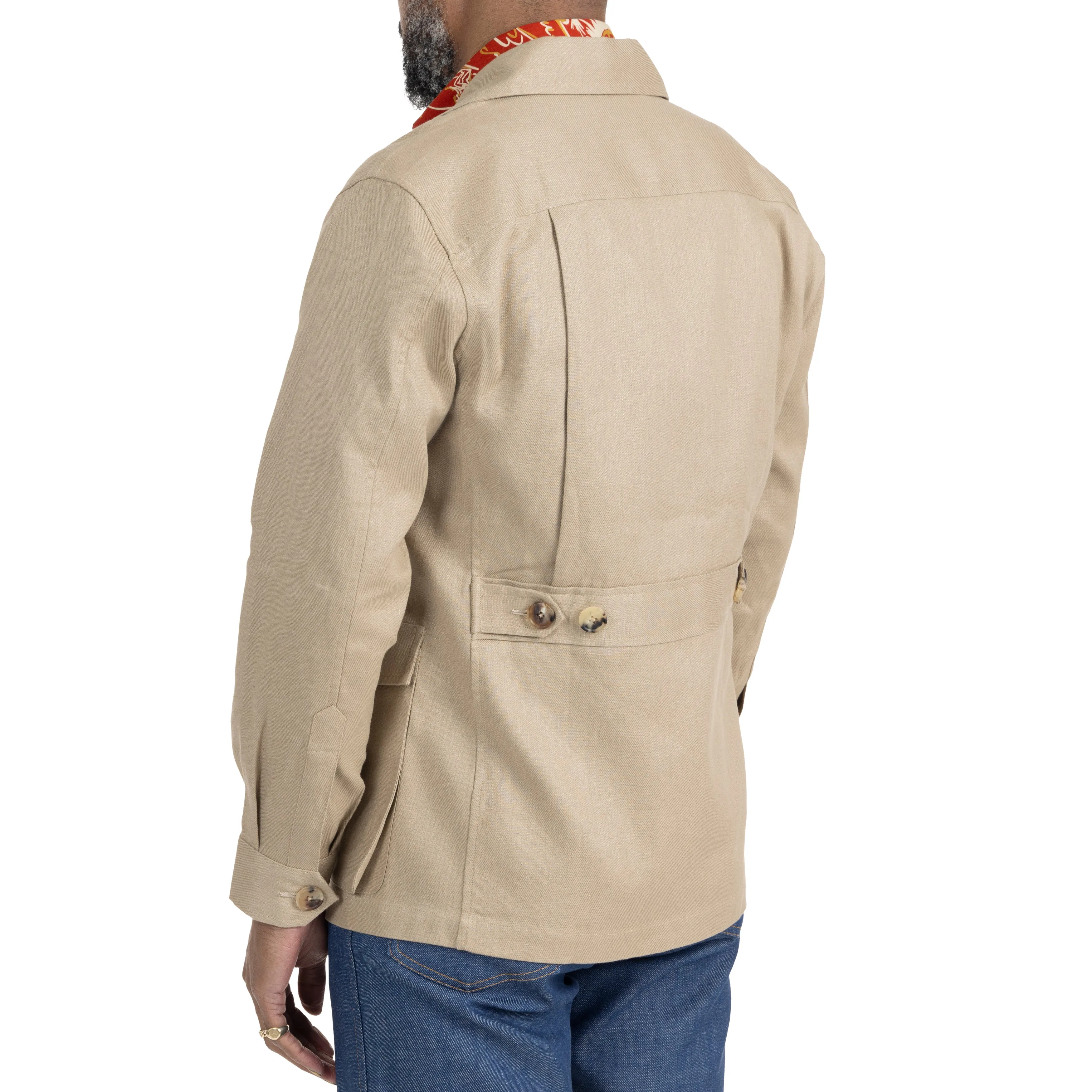 Cotton/Linen Twill Safari Jacket II