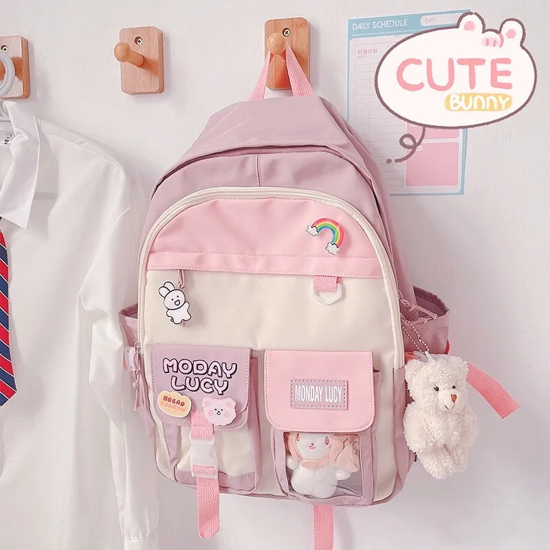 Cute bear pendant backpack PL52055