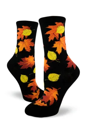 Fall Leaves Women's Crew Socks