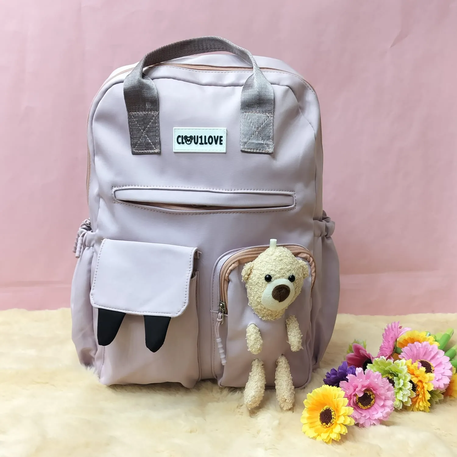 Fancy Bag  With Mini Teddy.