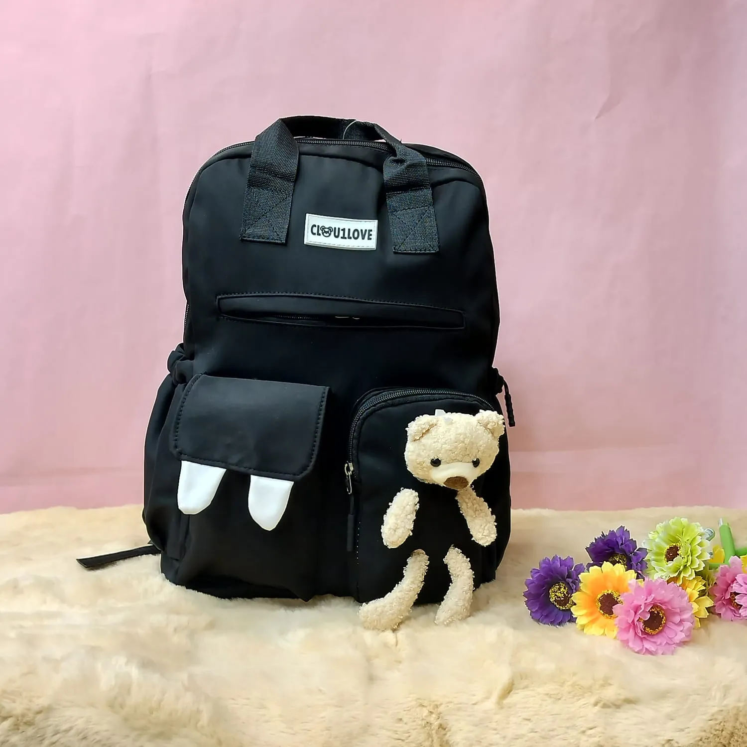 Fancy Bag  With Mini Teddy.