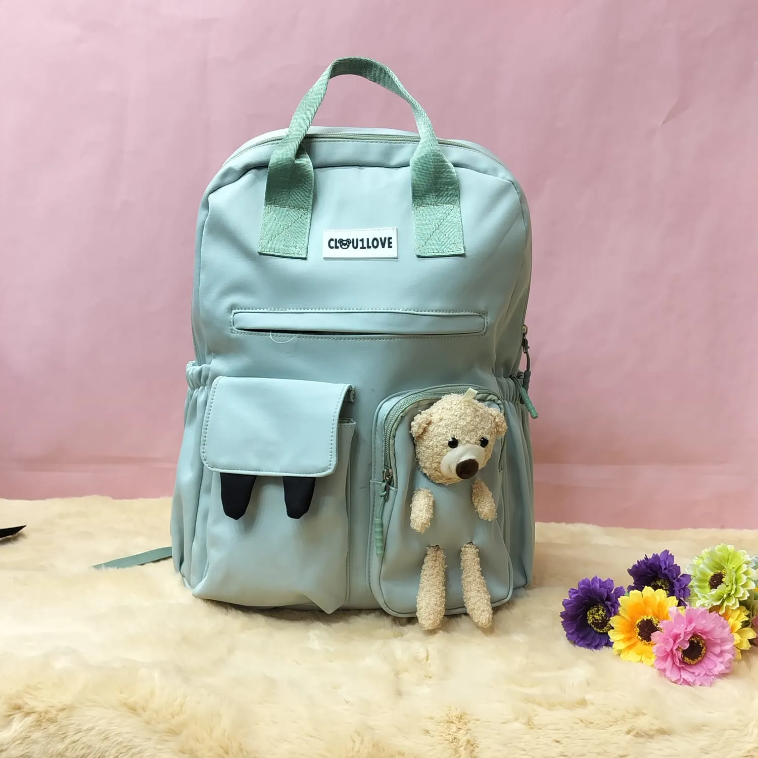 Fancy Bag  With Mini Teddy.