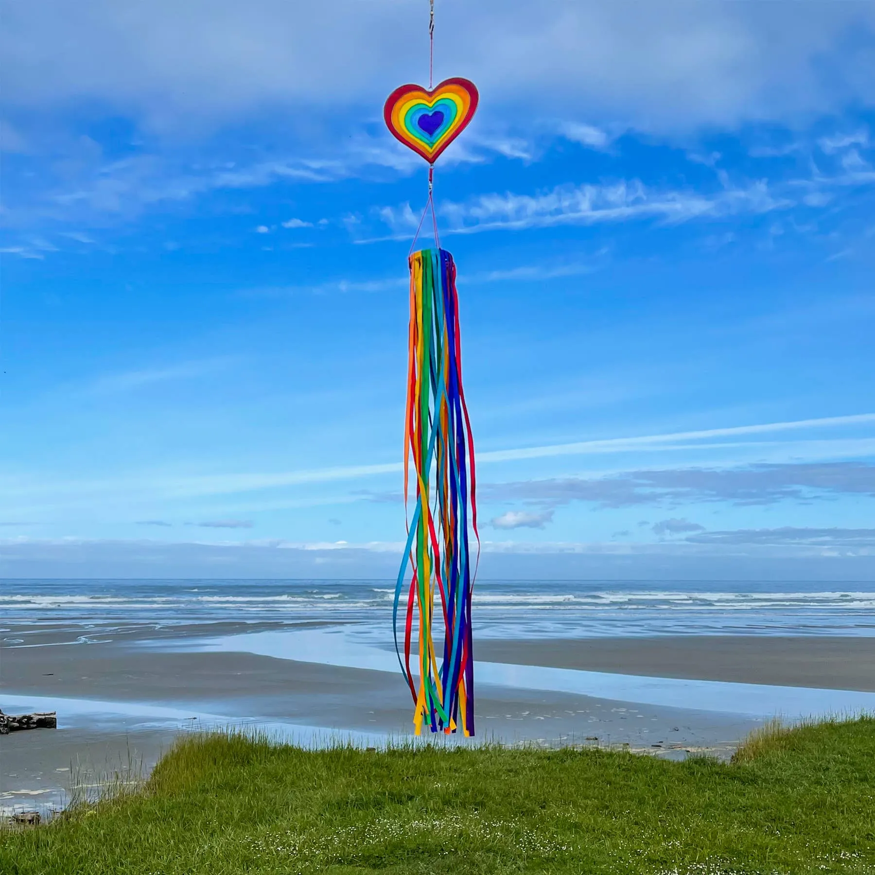 Heart & Ribbon Windsock