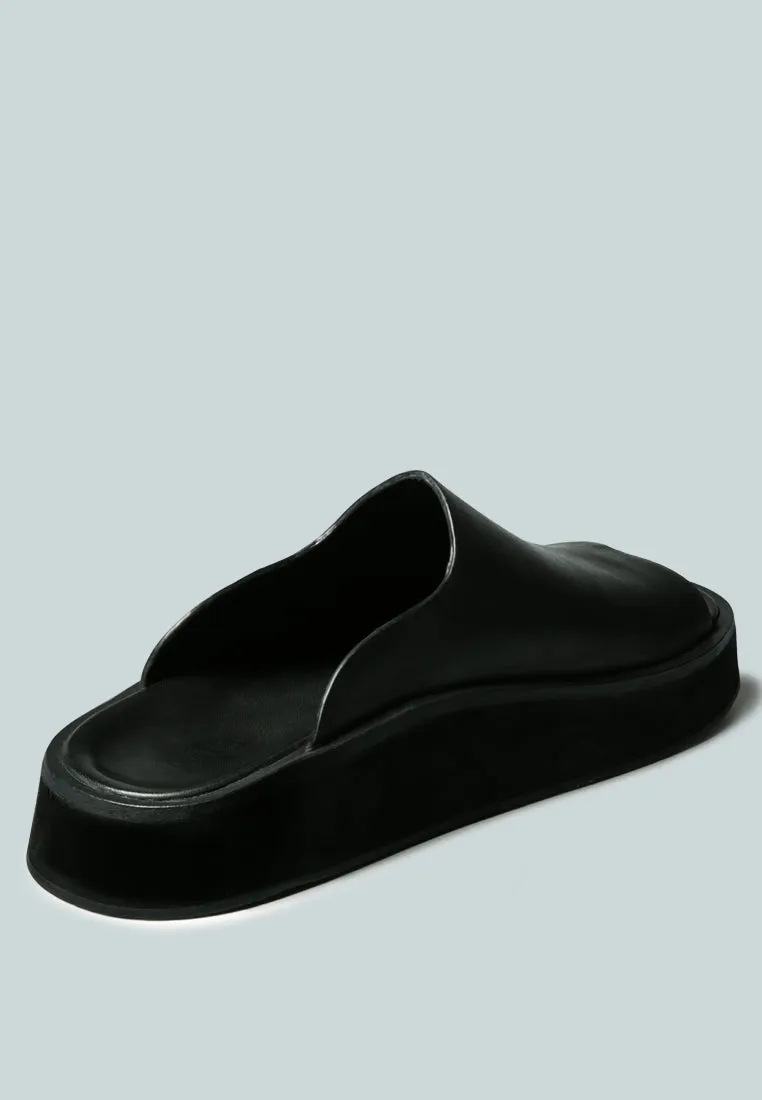 JOLIE Platform Black Slip-On