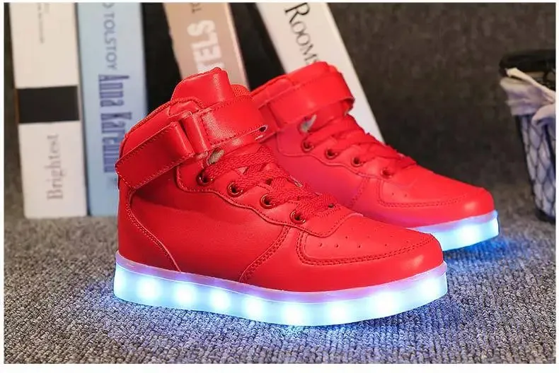 LED Shoes Kids Boys Girls Luminous Sneakers With Lights Glowing Led Slippers for Children Adult Feminino tenis