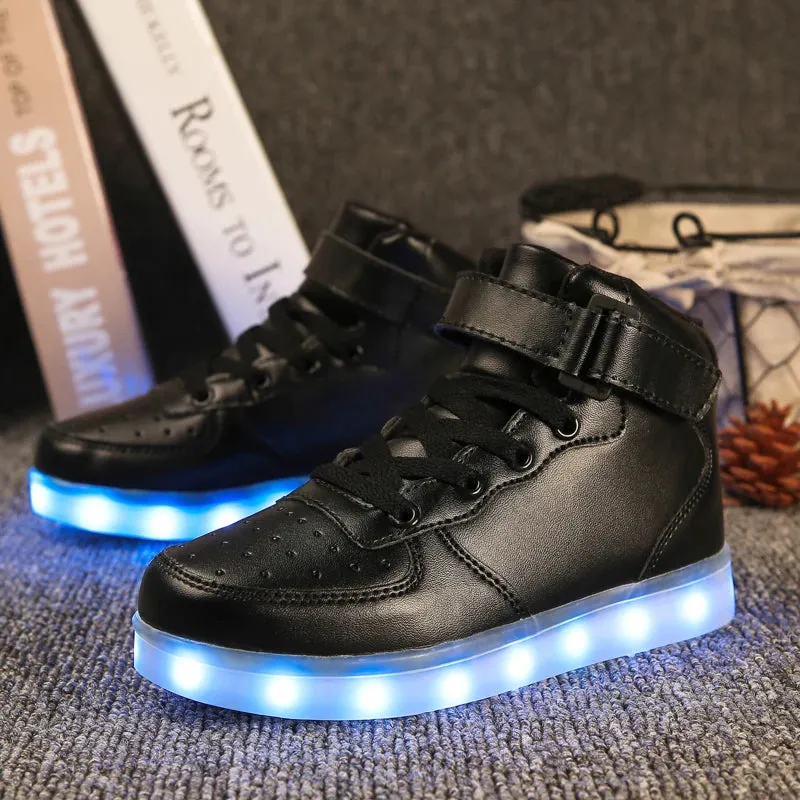 LED Shoes Kids Boys Girls Luminous Sneakers With Lights Glowing Led Slippers for Children Adult Feminino tenis