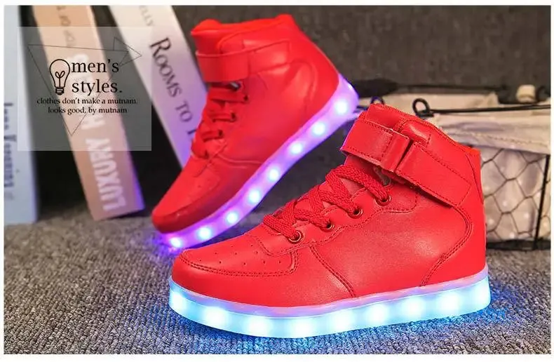 LED Shoes Kids Boys Girls Luminous Sneakers With Lights Glowing Led Slippers for Children Adult Feminino tenis