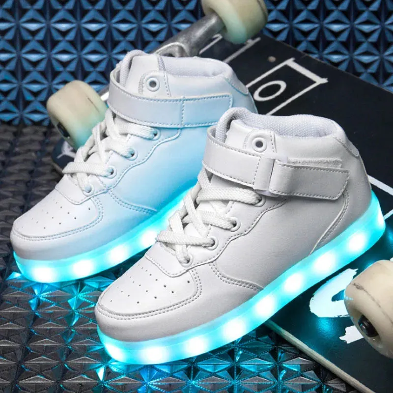 LED Shoes Kids Boys Girls Luminous Sneakers With Lights Glowing Led Slippers for Children Adult Feminino tenis