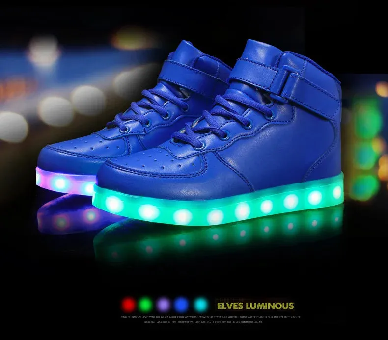 LED Shoes Kids Boys Girls Luminous Sneakers With Lights Glowing Led Slippers for Children Adult Feminino tenis