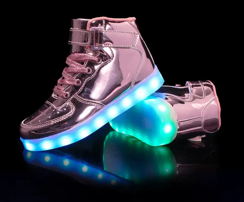 LED Shoes Kids Boys Girls Luminous Sneakers With Lights Glowing Led Slippers for Children Adult Feminino tenis