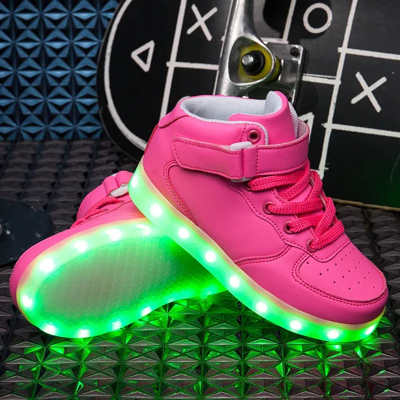 LED Shoes Kids Boys Girls Luminous Sneakers With Lights Glowing Led Slippers for Children Adult Feminino tenis