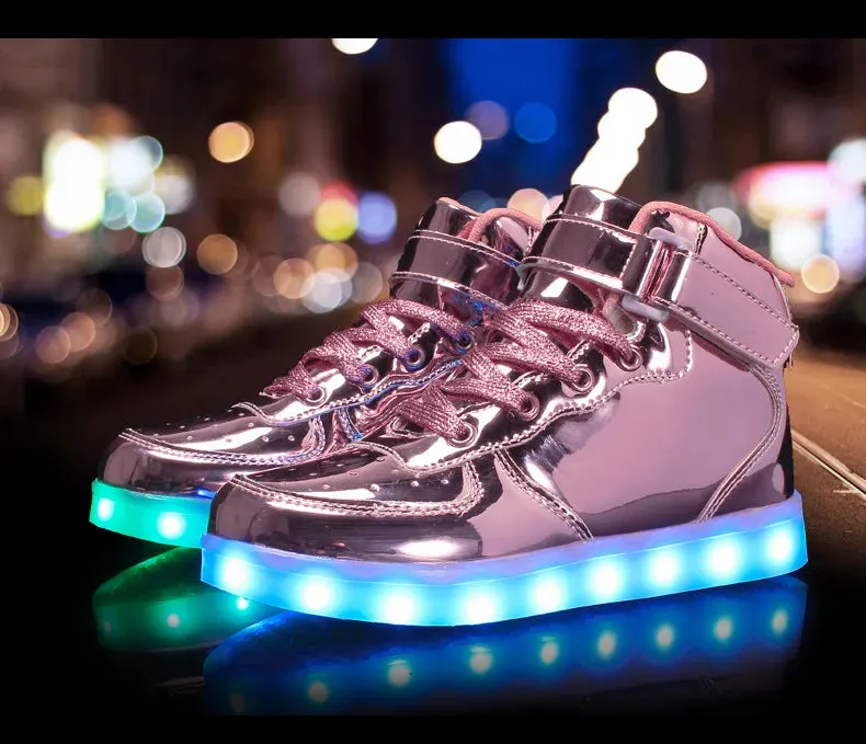 LED Shoes Kids Boys Girls Luminous Sneakers With Lights Glowing Led Slippers for Children Adult Feminino tenis