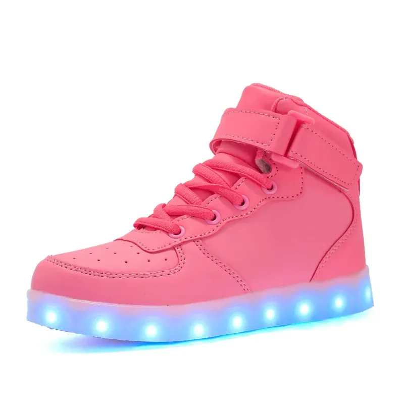 LED Shoes Kids Boys Girls Luminous Sneakers With Lights Glowing Led Slippers for Children Adult Feminino tenis