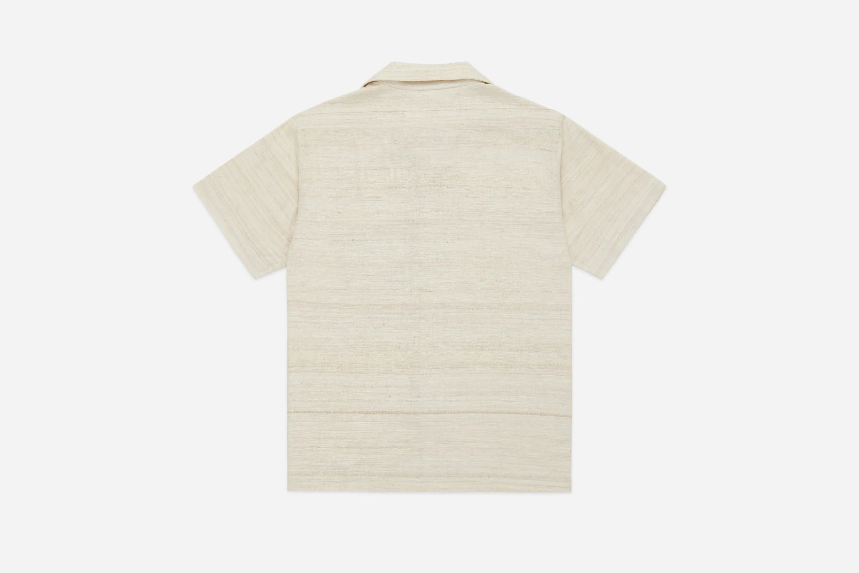 Leisure Shirt ~ Ivory Handloom Silk