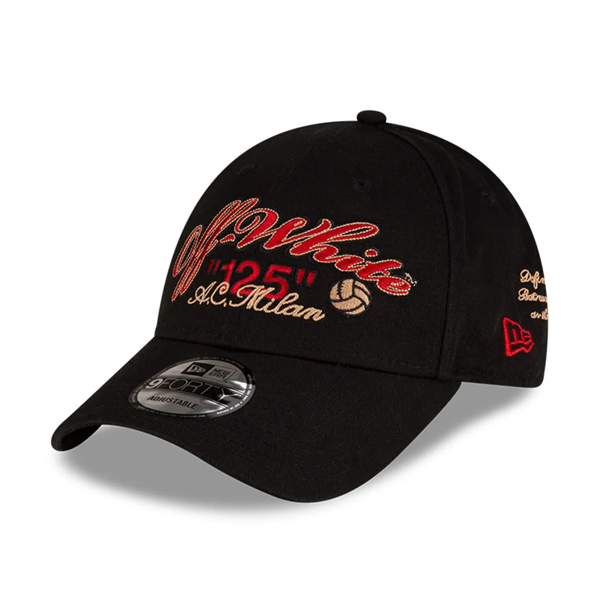   Off-White   AC Milan 9FORTY Cap 'Black'